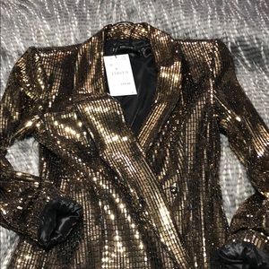 Zara Sequin Blazer Dress